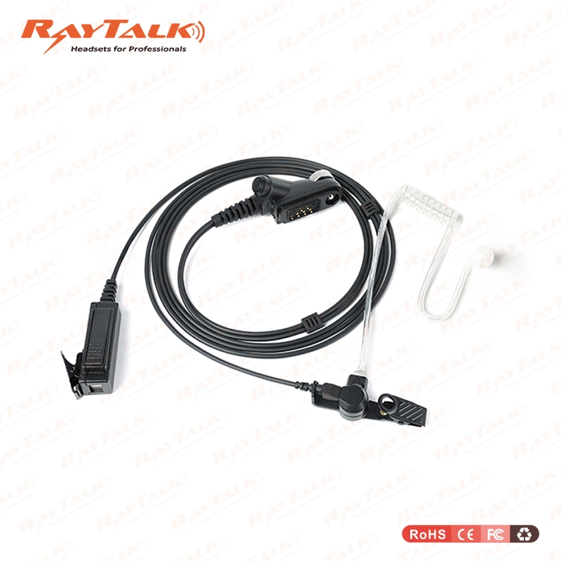 Surveillance Kits Clear Tube Earpiece with Lapel Ptt for Icom Radio