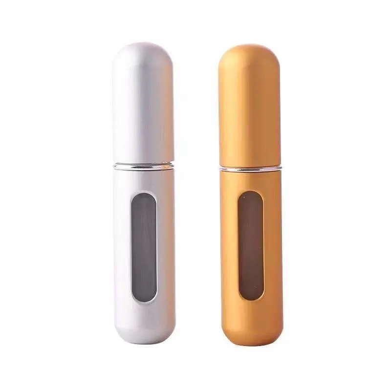 Bottom Filling 8ml 5ml Mini Refillable Travel Aluminum Perfume Atomizer Spray Bottle