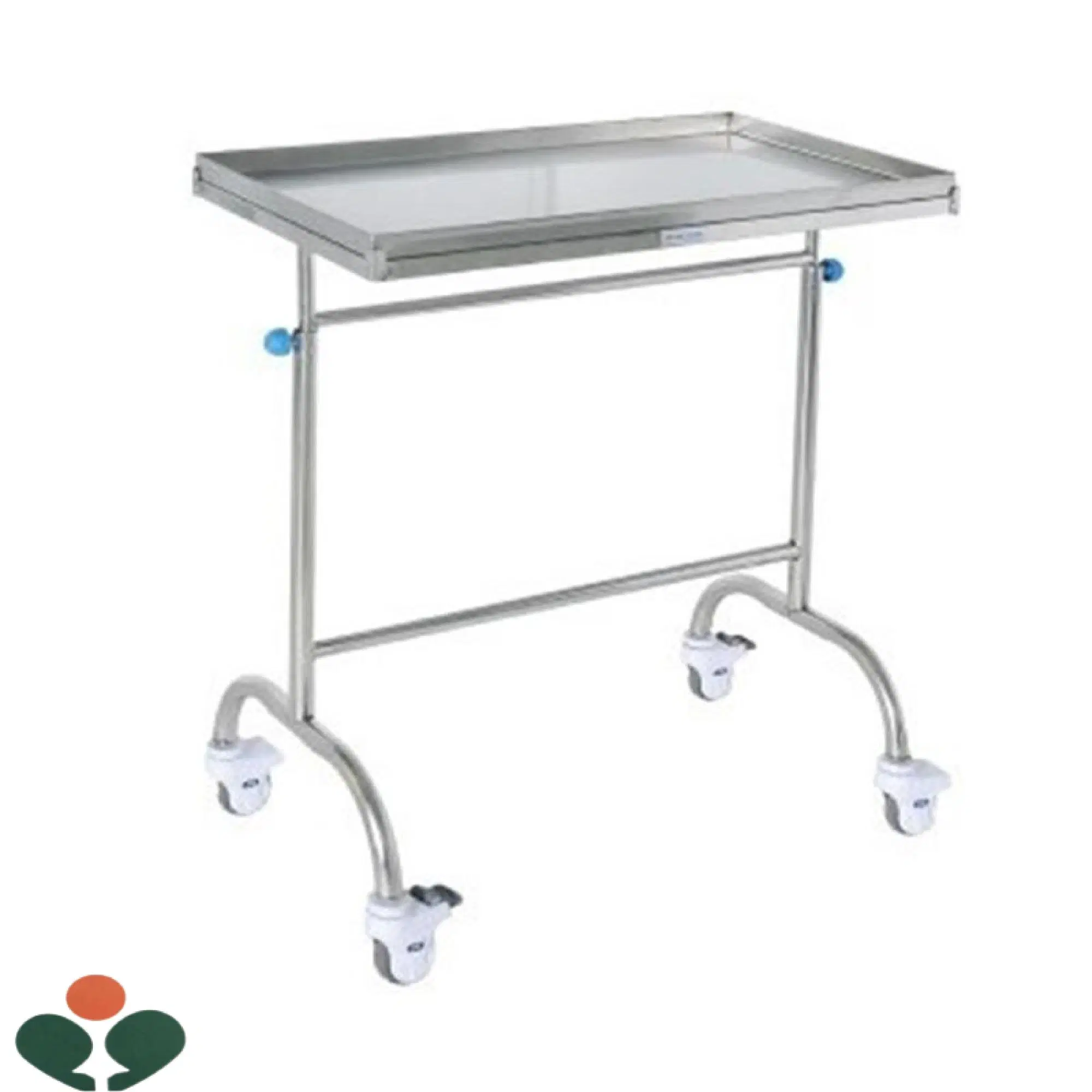 Carrinho de emergência para tabuleiro de instrumentos em aço inoxidável Trolley II Hospital Equipamento