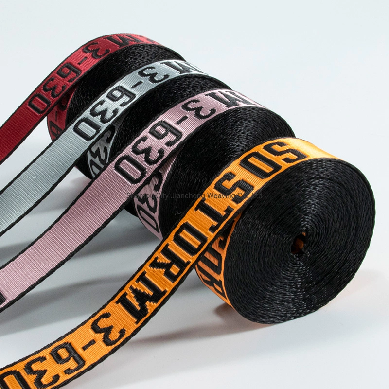 Manufacturer Custom Jacquard Woven Polyester Nylon Webbing Strap for Lanyard Sublimation Webbing