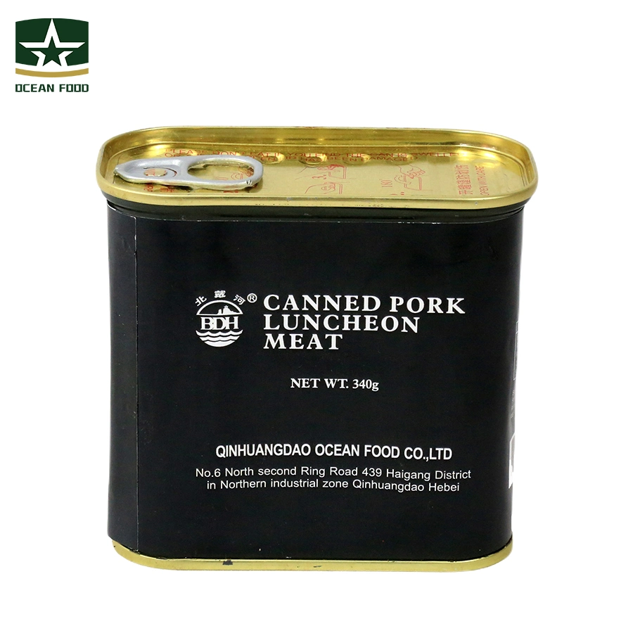 340g Instant Food Delicious Pork Canned Luncheon Meat for Picnic