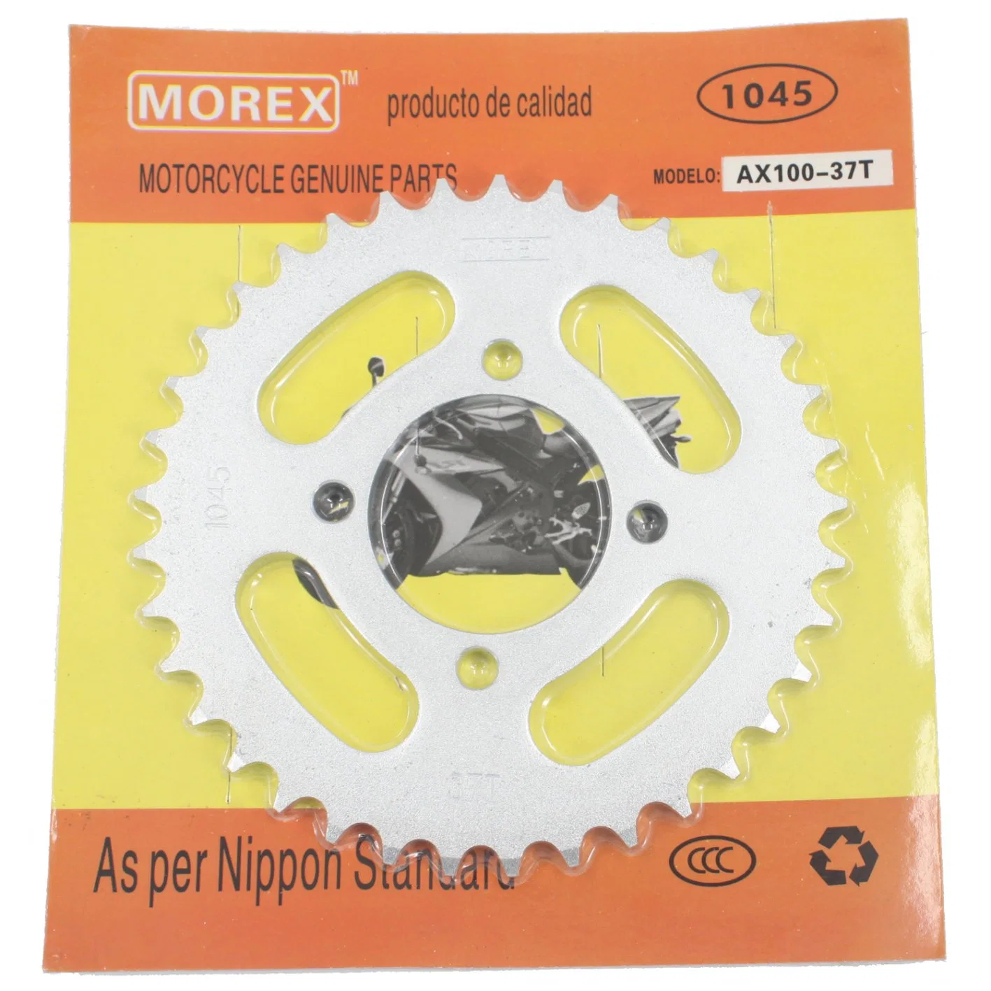 Motorcycle Spare Parts Accessories Original Morex Genuine Main Chain Sprocket Kit for YAMAHA Dt-175 15t