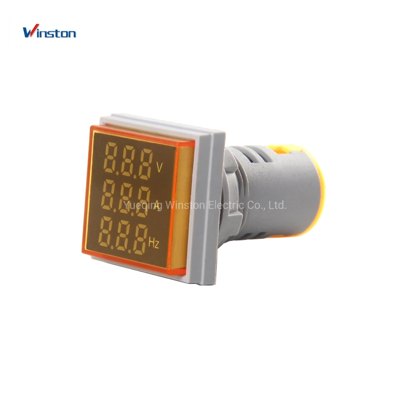 Ad16-22vahzs AC 22mm de luz LED indicador del medidor de corriente de tensión digital Voltímetro amperímetro Medidor de frecuencia.