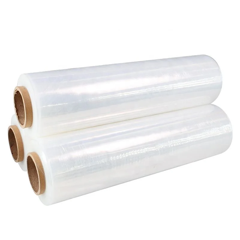 Plastic Wrap Transparent LLDPE Stretch Film Roll Packaging Materials with Factory Price