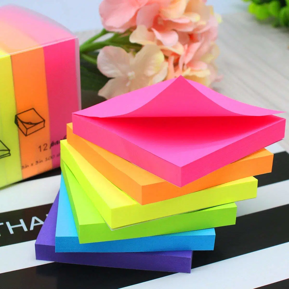 Wholesale/Supplier Lined Sticky Notes 3X3 in Bright Ruled