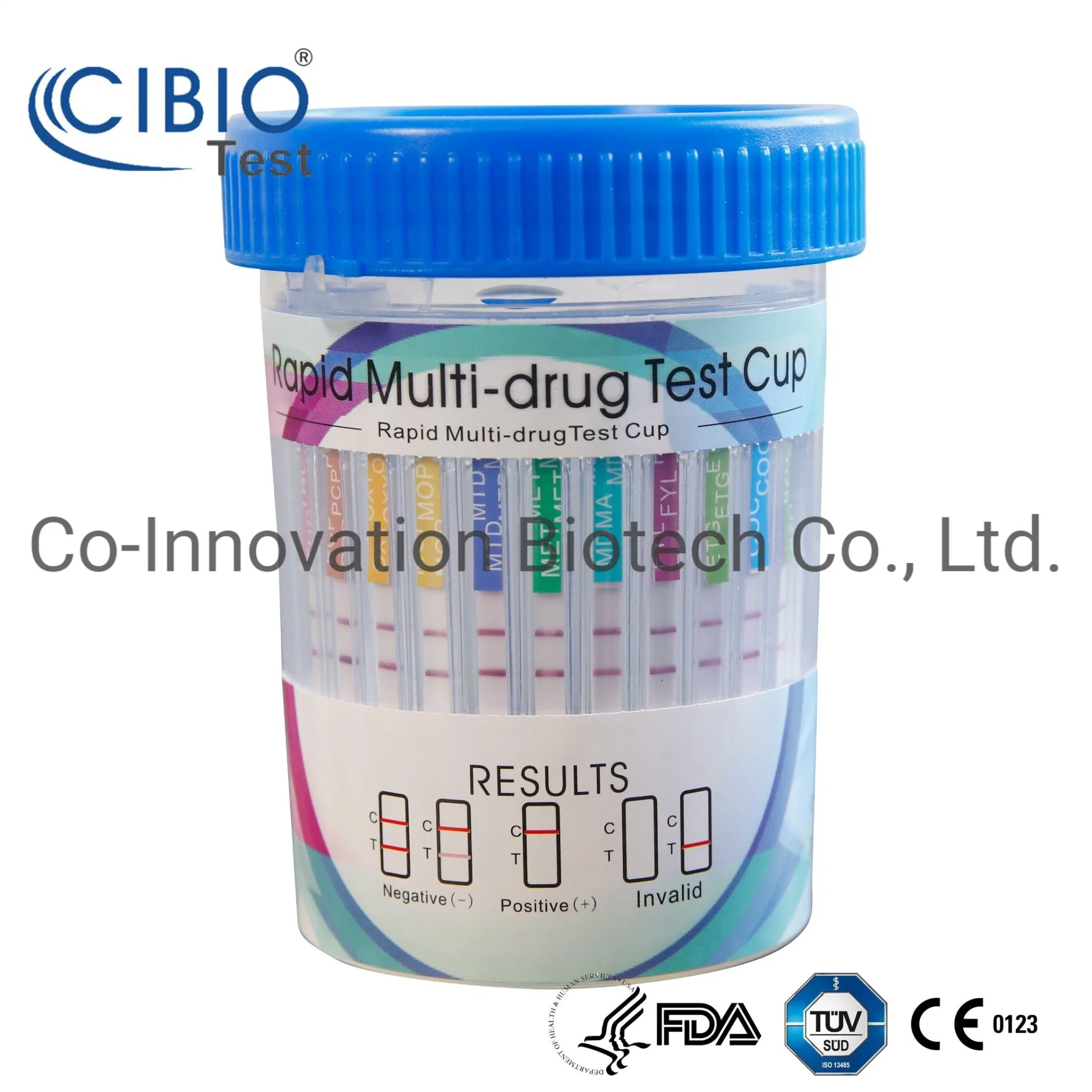 Instant Multi Panel Drug Test Cup FDA 510K CLIA verzichtet