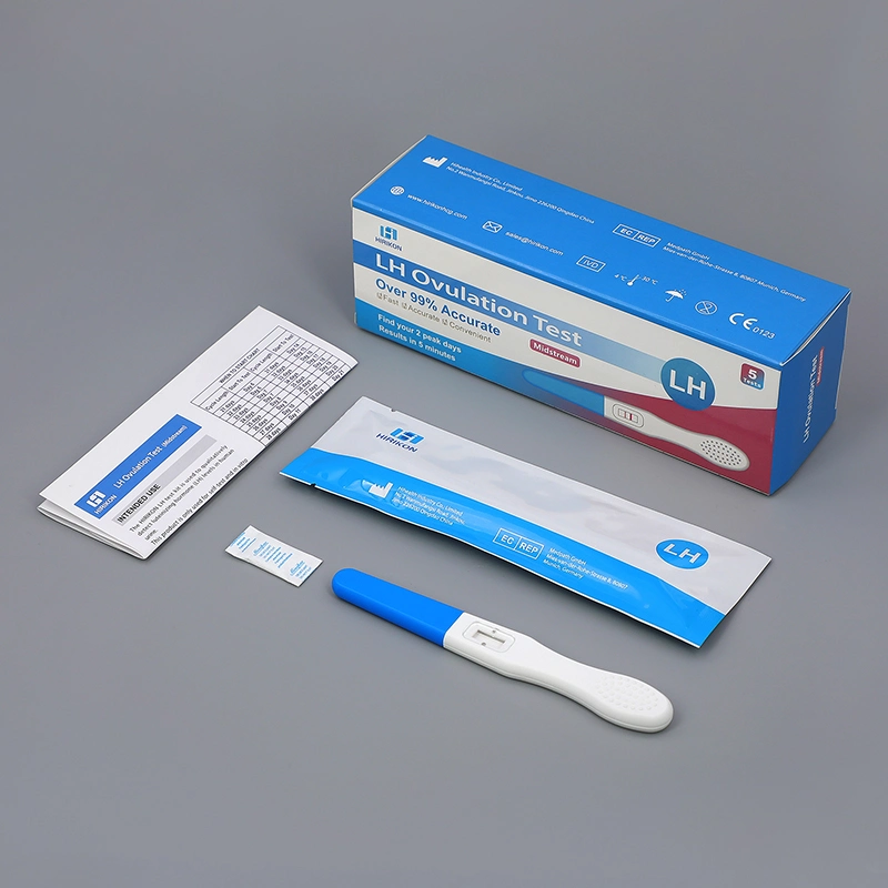 Hirikon Lh Ovulation Test Medium Flow Ovulation Test Simple Single Side Easy to Operate