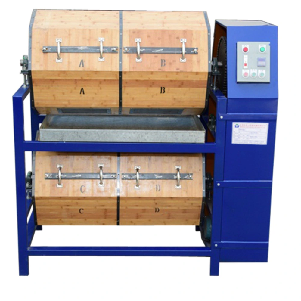 Wooden Drum Rotary Barrel Finishing Machine Wet and Dry Polishing Equipment