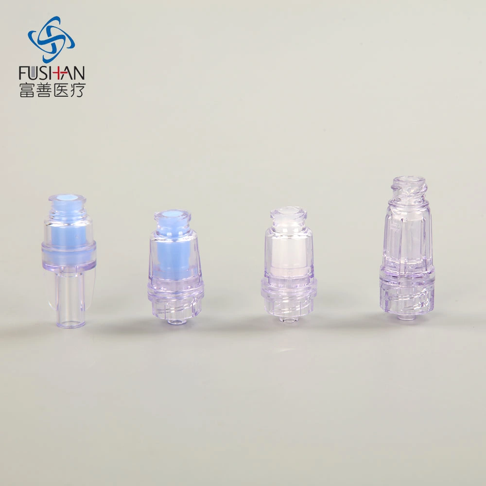 Fushan Injection Connector Plastic Syringe Luer Lock Connector Injection Site Connector Luer Lock Cap Connector IV Connector