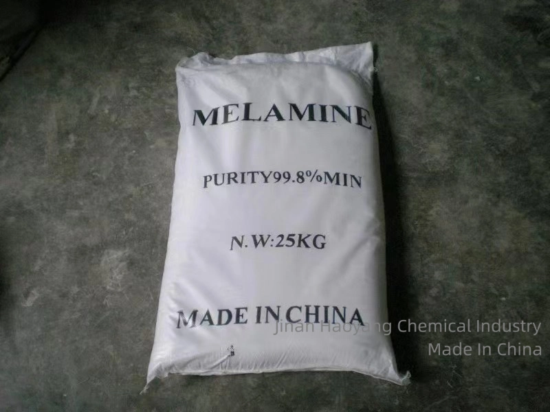 Proveedor de melamina C3H6N6 108-78-1 de Química del 99,8% de las Materias Primas de polvo de melamina blanca