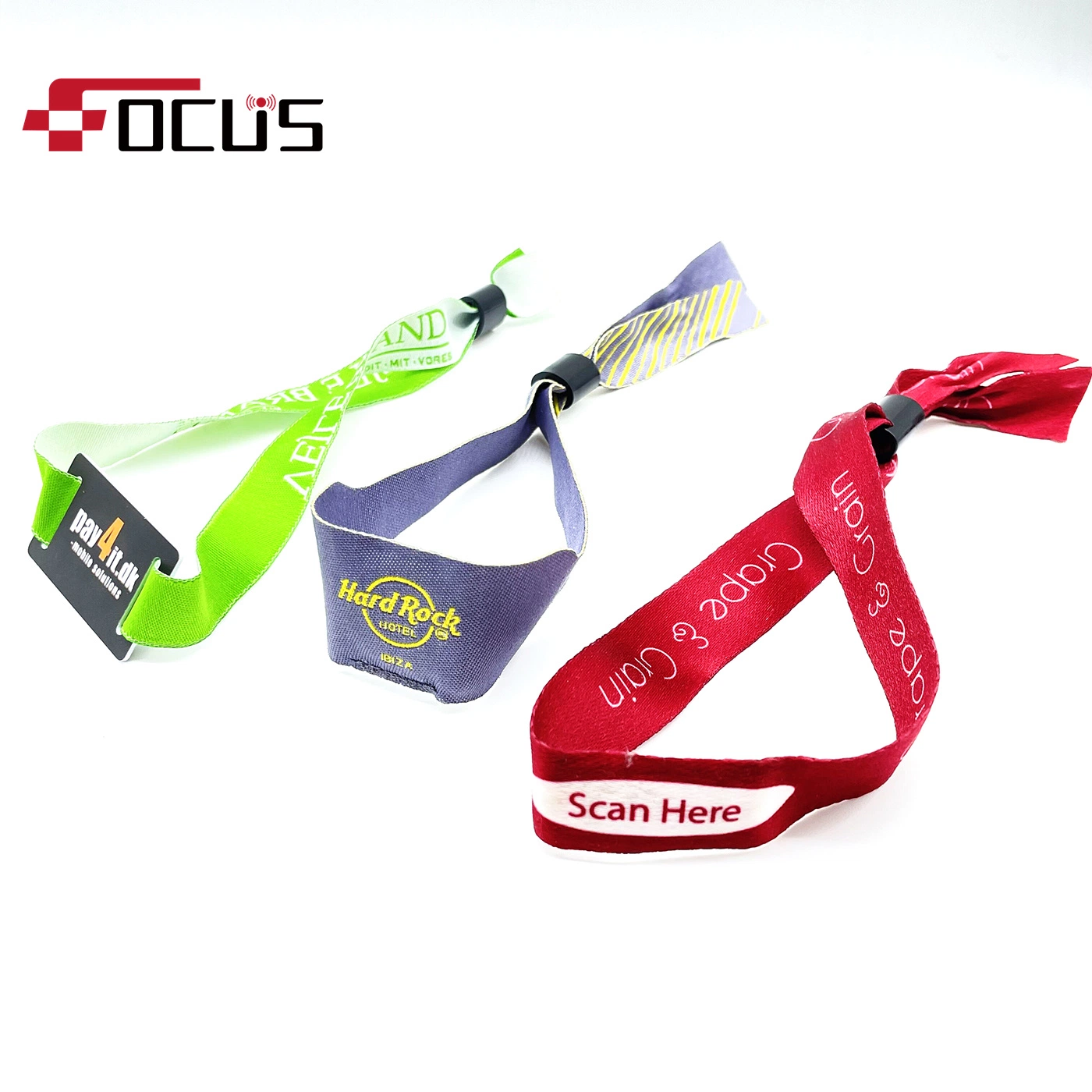 RFID Bracelet Smart Wristband RFID Woven NFC Bracelets Woven Event Festival Wristband