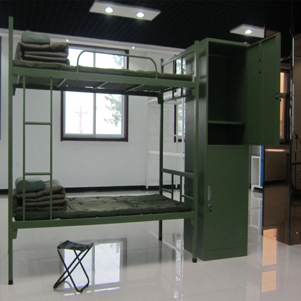 Tente d'équipement de style militaire de style militaire en métal Bunk Bed Olive Lits superposés en acier vert à l'Angola (les places metalico/lits superposent les métalices)