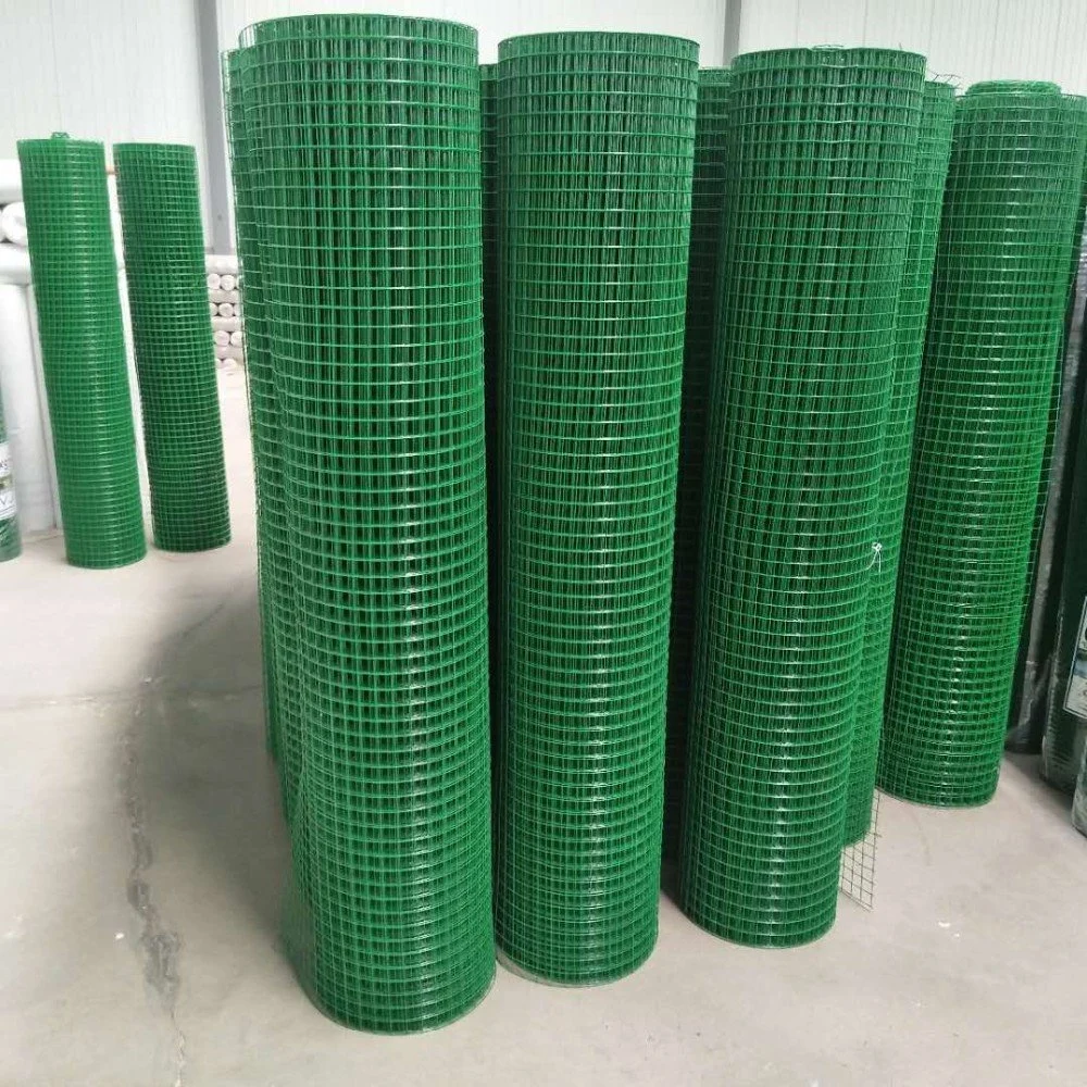 PVC Coated and Galvanized Welded Wire Mesh Roll and Panel Fencer Wire for Animal Mesh Construction Materials