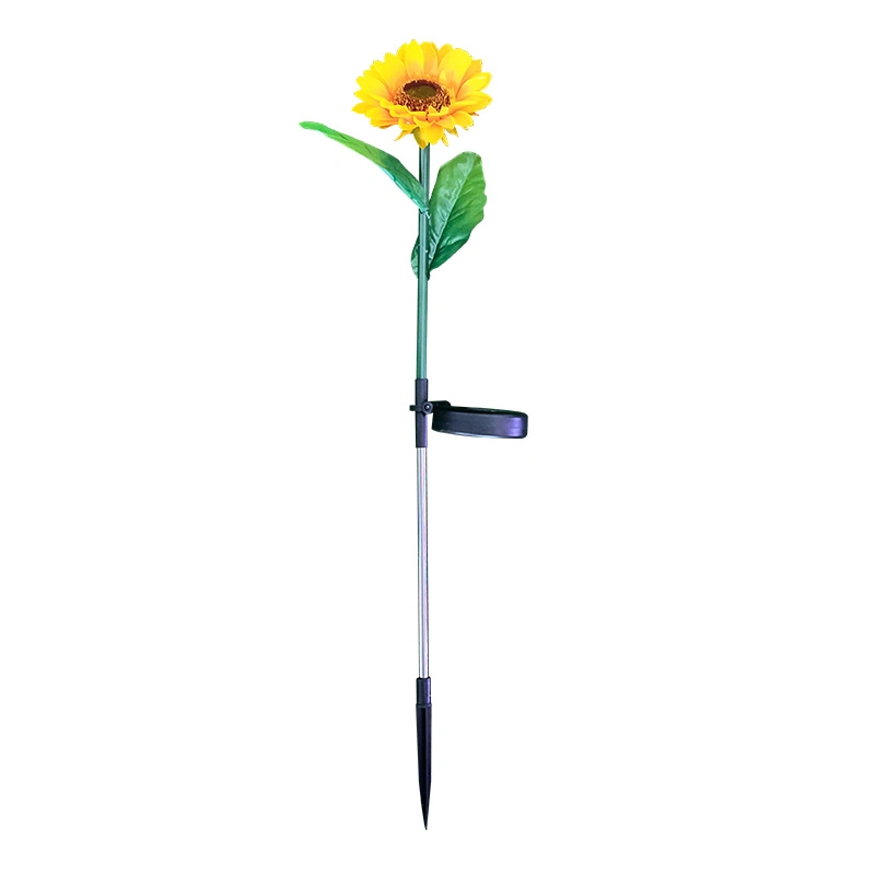 Outdoor Waterproof Standing Lawn Lamp Garden Decoration Lights LED Saving Low Voltage Solar Sunflower Ground Lamp