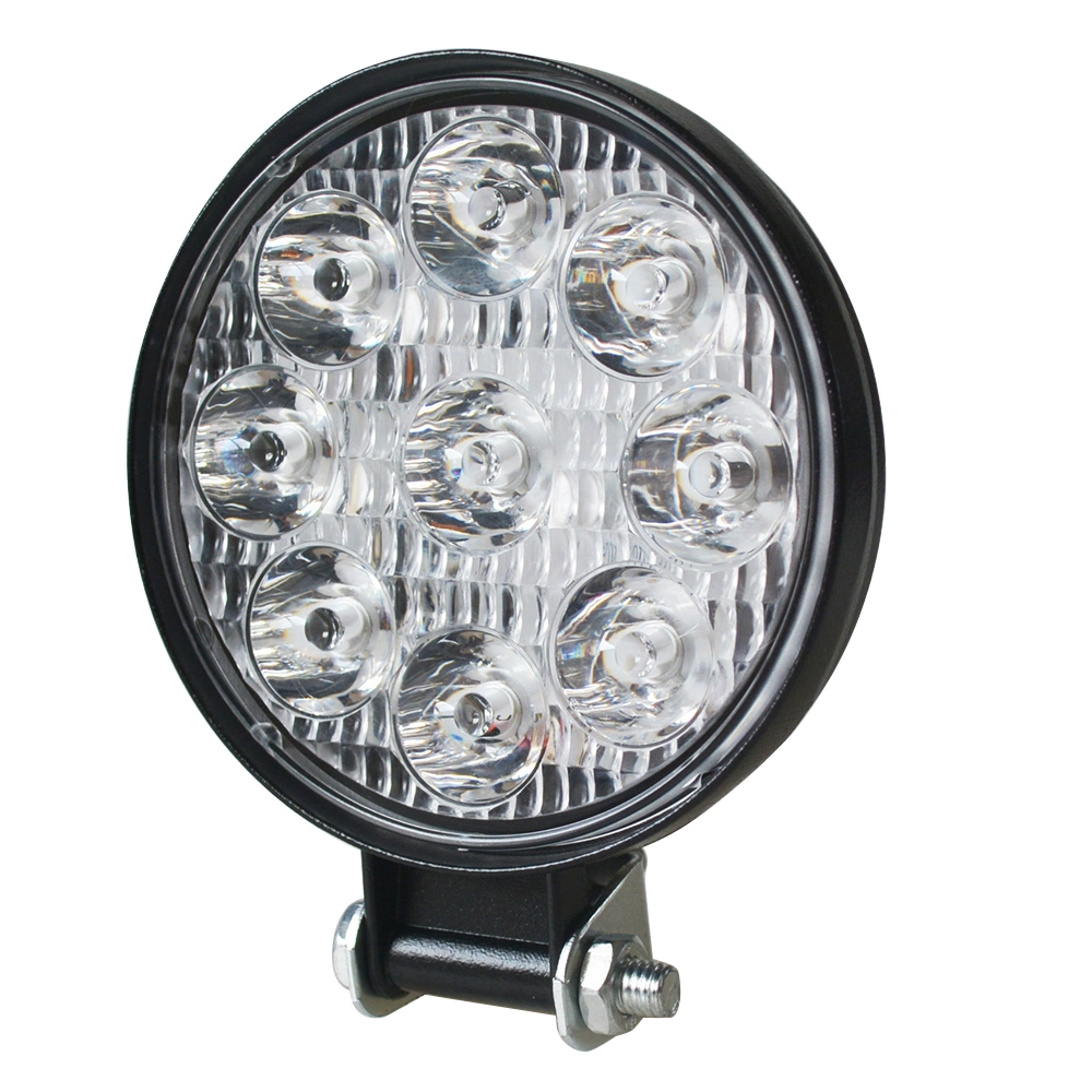 84mm 9-30V New IP67 4X4 Outdoor Round Car off Road Vehicle Auto 27W LED Work Lights 12V Car Work Lamp Auto LED Working Light 27W