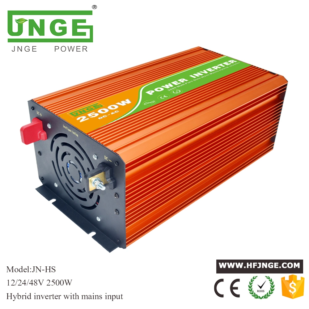 2500W 48V Hybrid Pure Sine Solar/PV Power Inverter With AC Bypass Mode(Auto or Manual Switch Between DC or AC Priority First for Off Grid System)