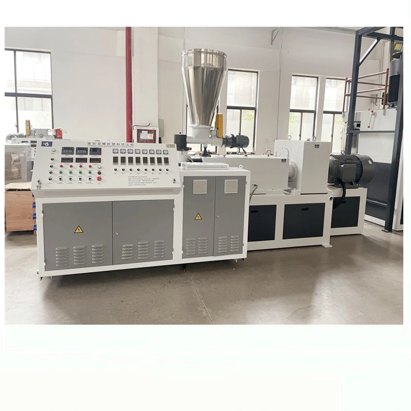 Twin Screw Extruder for Plastic Pellet Plastic Pellet Machine Soft PVC Cutter Granulator