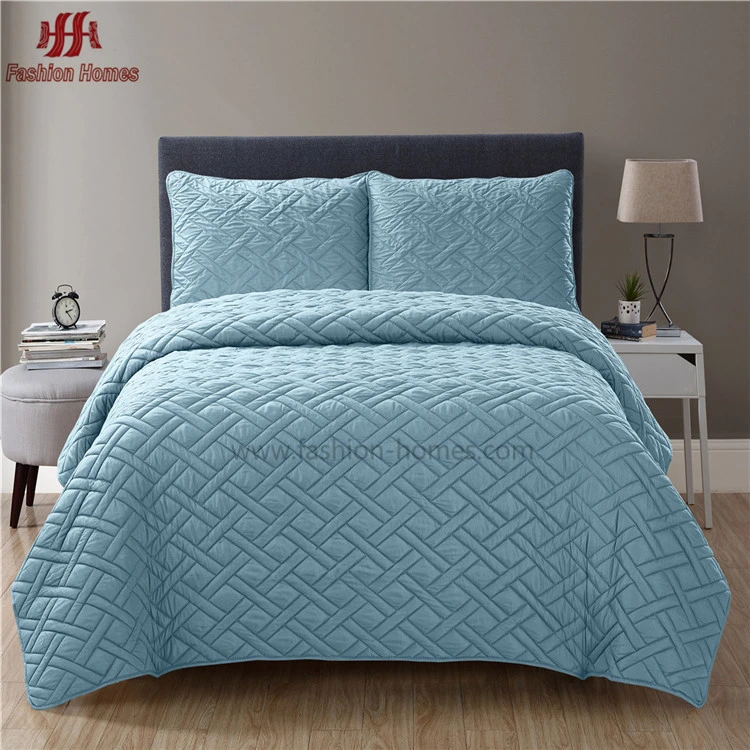 Neues Design Luxus Mikrofaser Ultraschall Quilt 3D Bettüberwurf Soft Bettwäsche Geometry Quilt