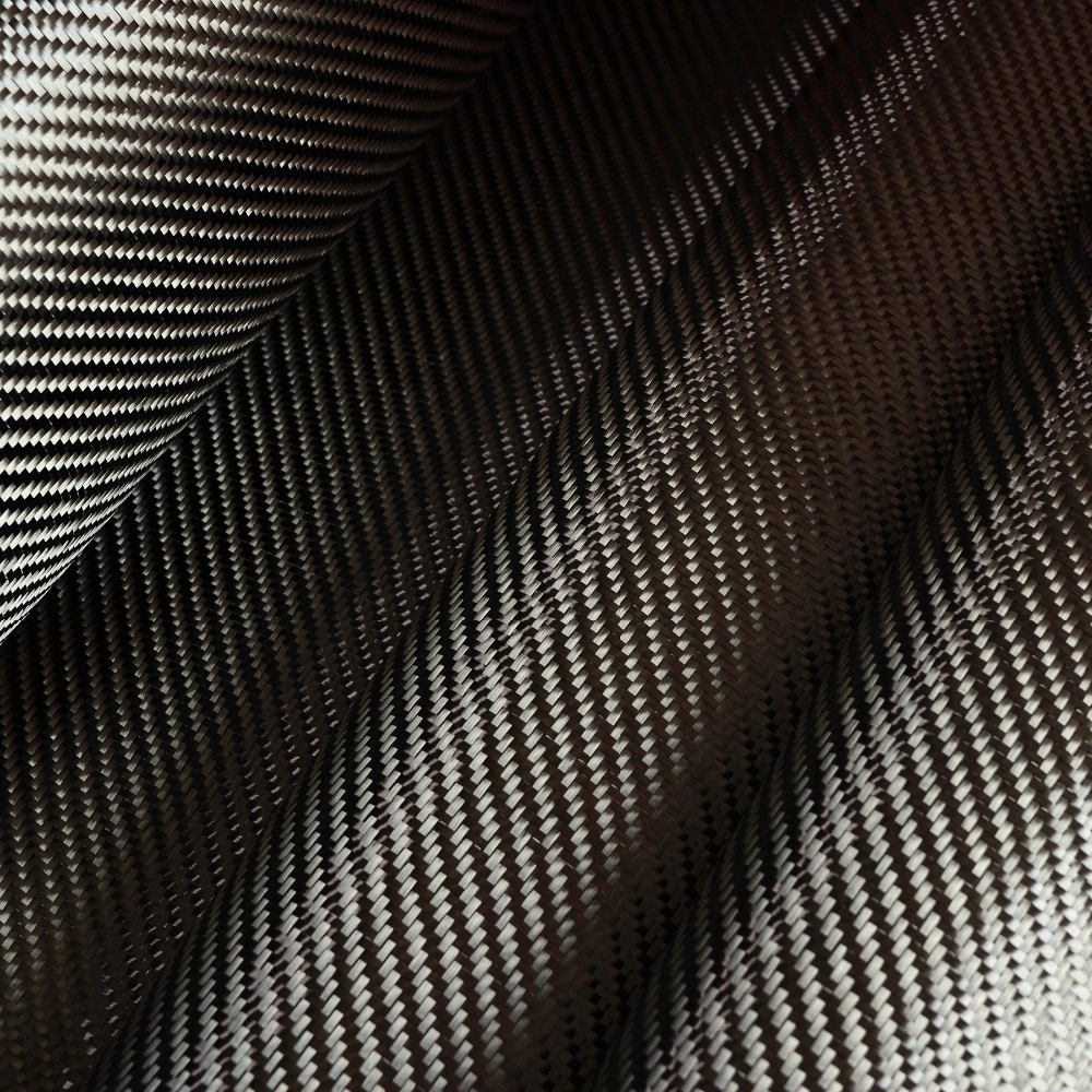 Tejido de fibra de carbono de 3K 200gsm con fibra de carbono chino T300 Hilo de tela de fibra de carbono Twill normal