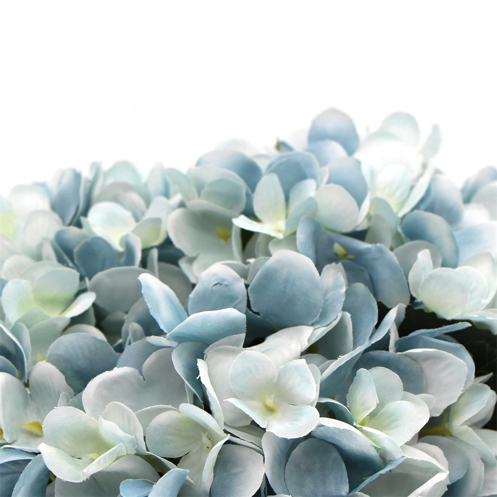 Precio barato falso Artificial Hydrangea Flor con Cristal de 45cm para interiores, decoración escritorio jarrón