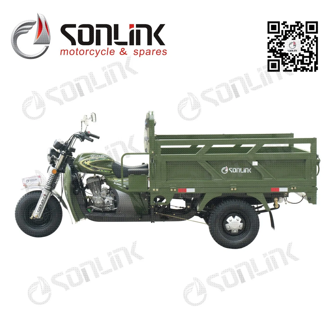 150cc 200cc 250 Cc Electric Three-Wheel Passerger Gasoline Reverse Motor Cycle/ Motorcycle/Tricycle /Motorbike (SL200ZH-SC)