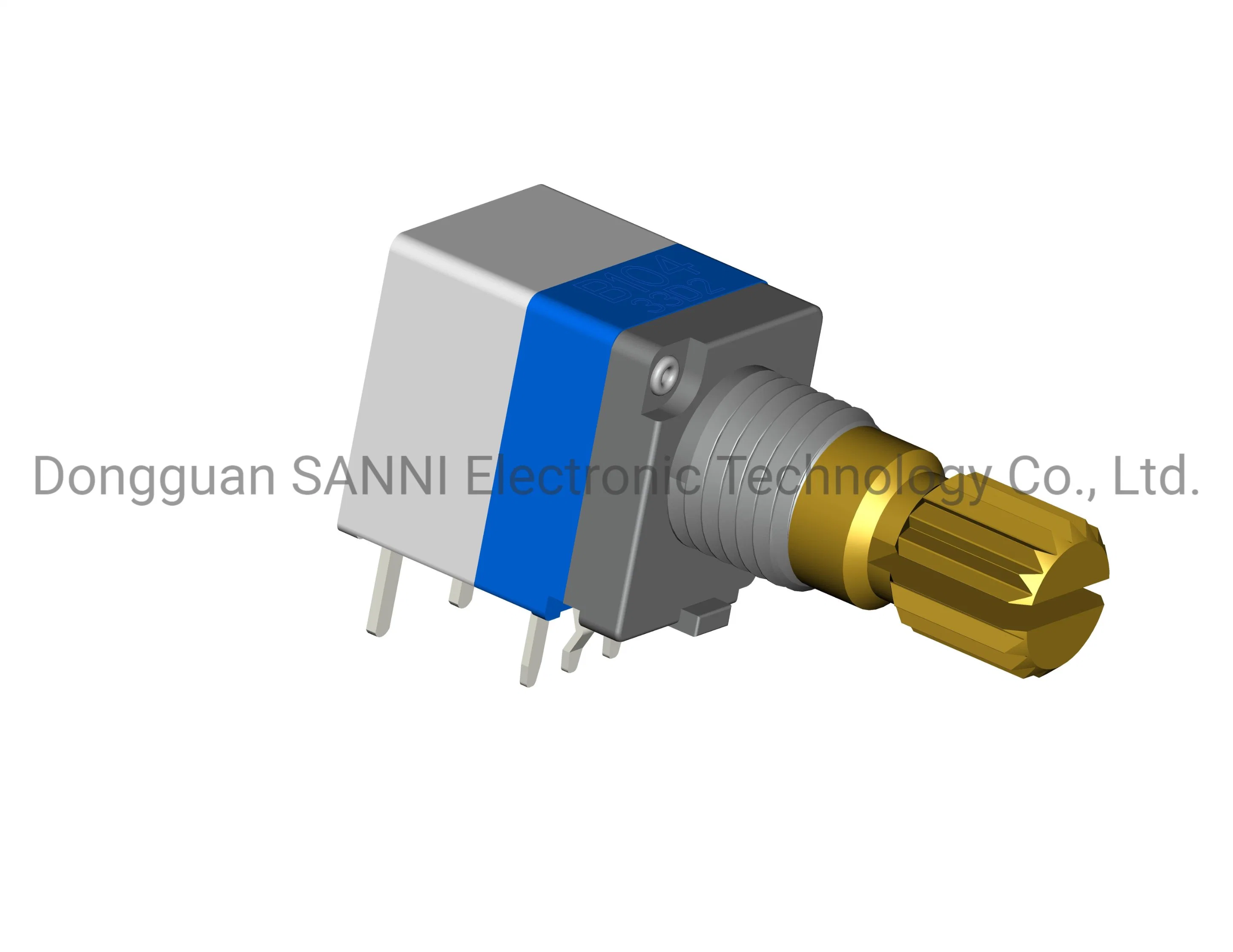 RV9110NSKQ 9mm Metal Shaft Sealed Potentiometer with Rotary Switch