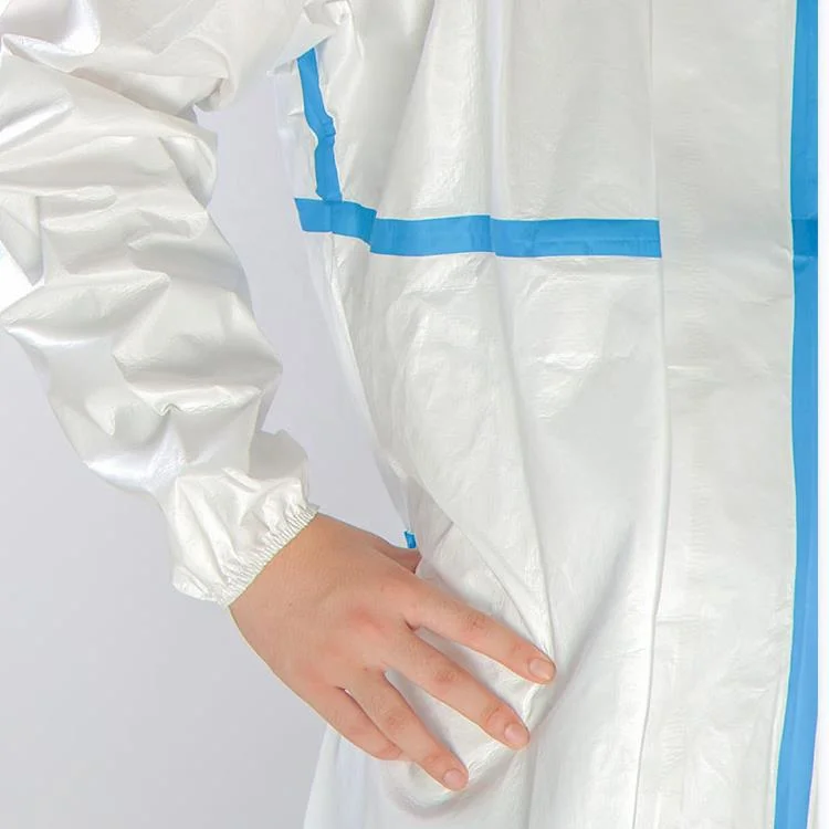 China CE Approved Fast Delivery Disposable Personal PPE Isolation Protective Suit Medium