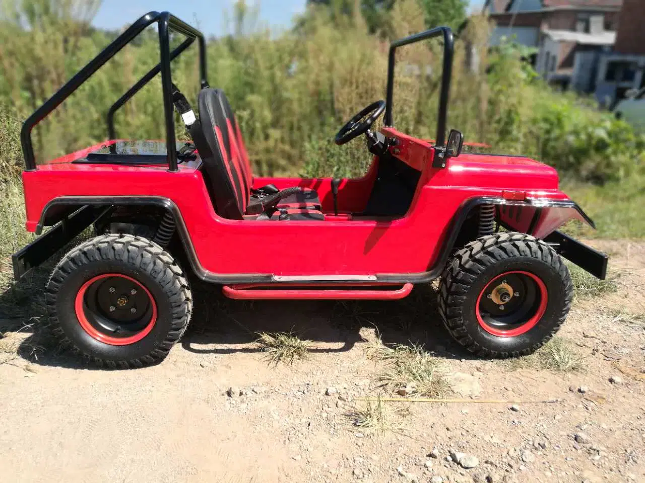 Novo automóvel elétrico a quatro tempos com transmissão em cadeia mais vendida de 1500 W. Mini Jeep estrada