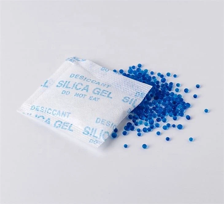 Reach Registered 1-2/1-3/2-4 mm Bead Shape Self-Indicating Silica Gel Blue to Pink Desiccant for Electronic Components