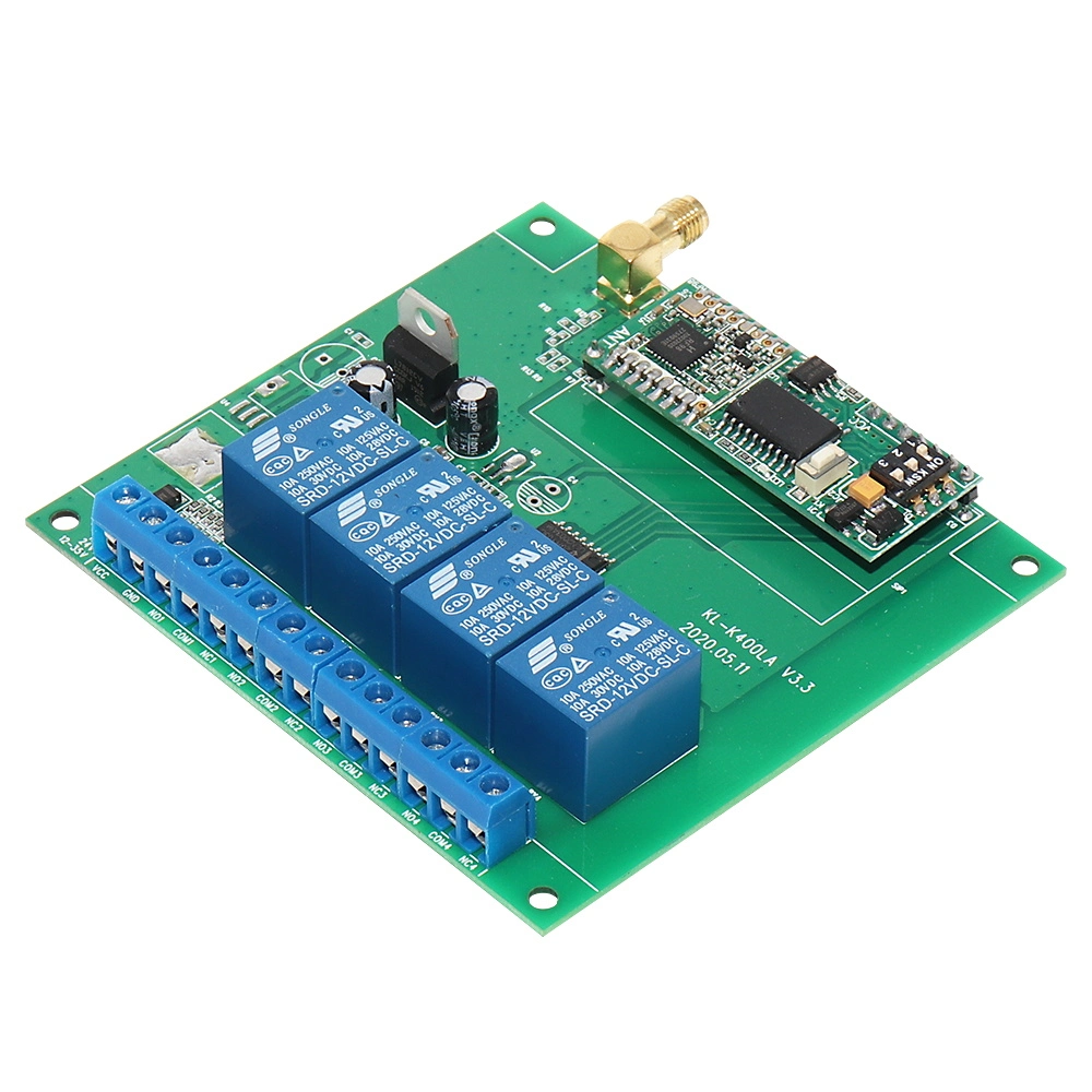 Dois sem fio via Placa de Relés Lora RF Controlador Remoto Kl-K400la-2CH