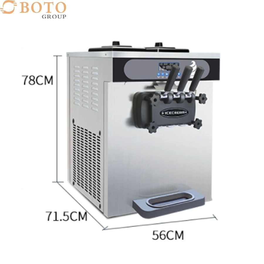 Commercial Soft Ice Cream Maker 2 +1 Mixed Soft Ice Cream Machine