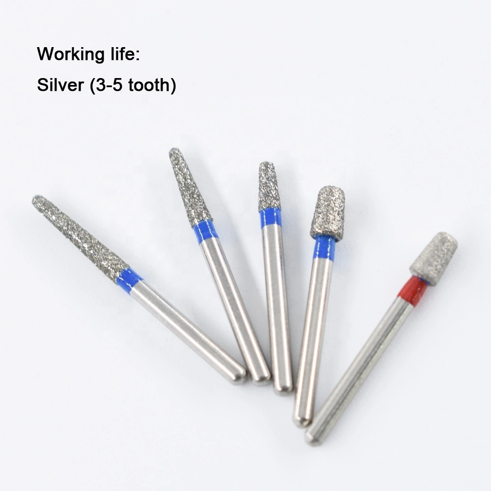 Flat Rounded Shoulder Types Dental Diamond Burs RS Series