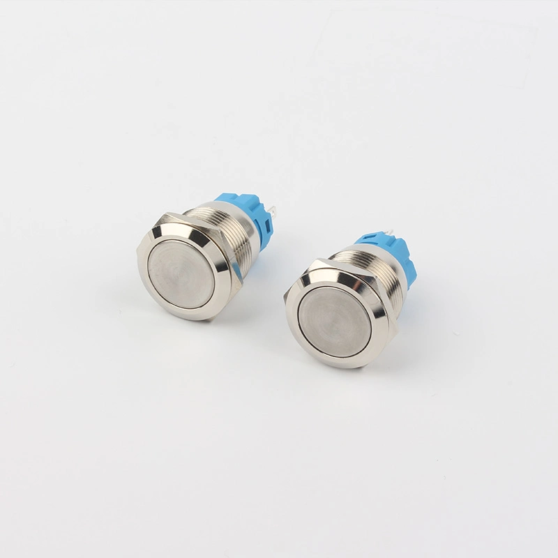 16mm Reset Momentary Flush Head Mechanical Metal Push Button Switch 16mm