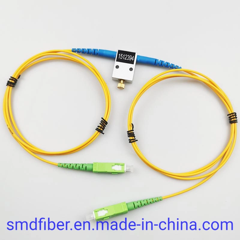 Atenuador ajustable de fibra SC APC 0-60dB variable mecánica en línea Tipo atenuador óptico monomodo