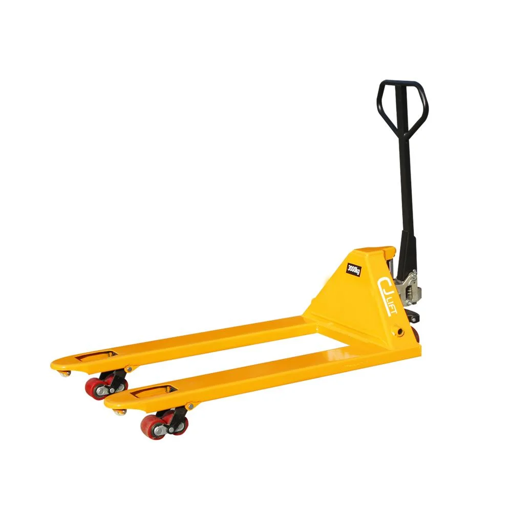 3000kg Nylon PU Rubber Wheels Hand Pallet Jack