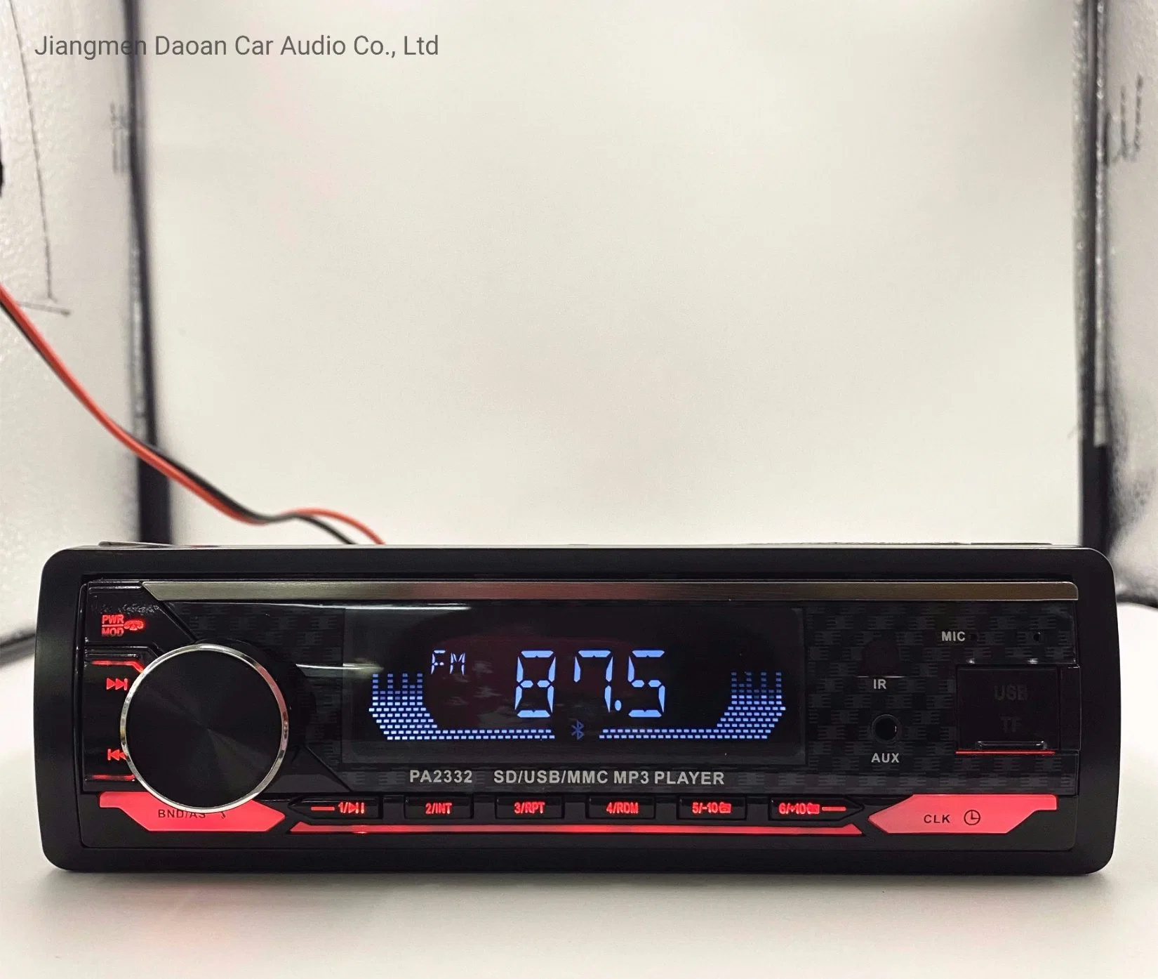 Pantalla LCD de 1 DIN Car Audio de MP3 con Bluetooth