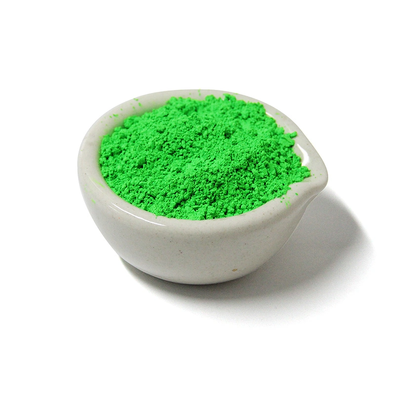 Green Glowing Fluorescent Pigment Used in Paint, Printing Ink, Cosmetics, Plastic