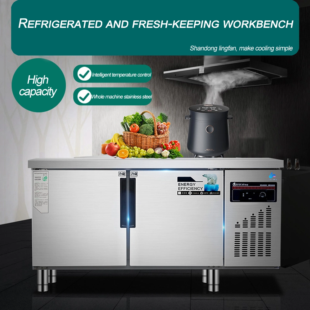 Cabinet Commercial Refrigeration Equipment Kitchen Under Counter Freezer