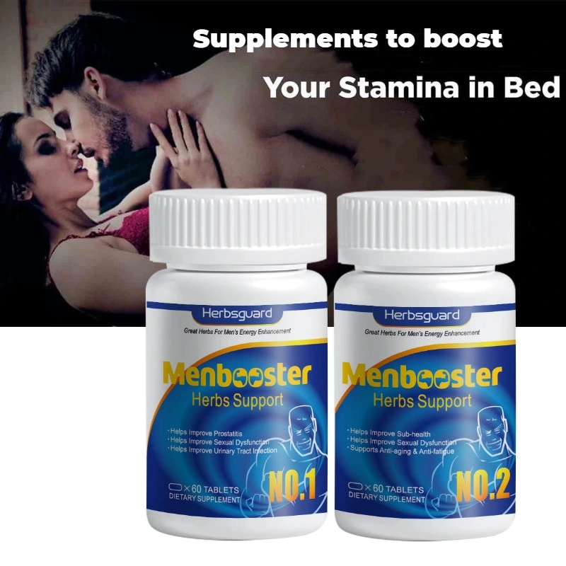 Factory Supplied OEM/ODM Herbal Dietary Supplement Support Men's Prostate Health Sexual Stamina Boost for Longer and Harder Eractions and Increased Libido