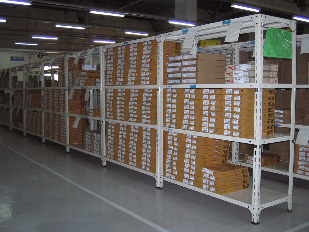 Medium Storage Shelf Warehouse Supermarket Logistics E-Commerce Thickened Multi-Layer Crossbeam Hardware Iron Frame