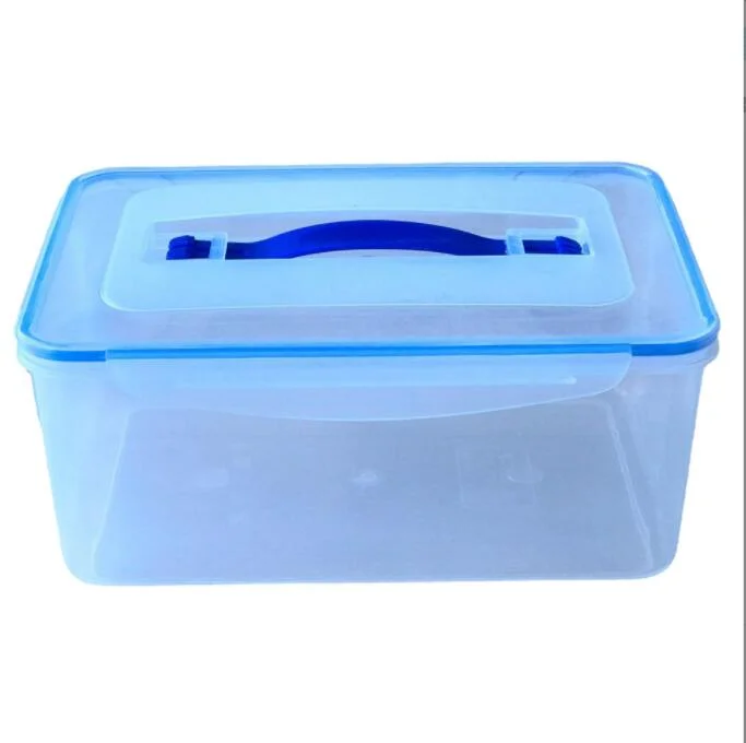 Герметичный пластиковый контейнер для домашнего хранения большой емкости 4L/8L/10L с ручкой