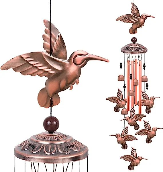 Hummingbird Wind Chimes, jardin, maison, balcons, Chambre, Patio, intérieur, décoration extérieure, cadeau