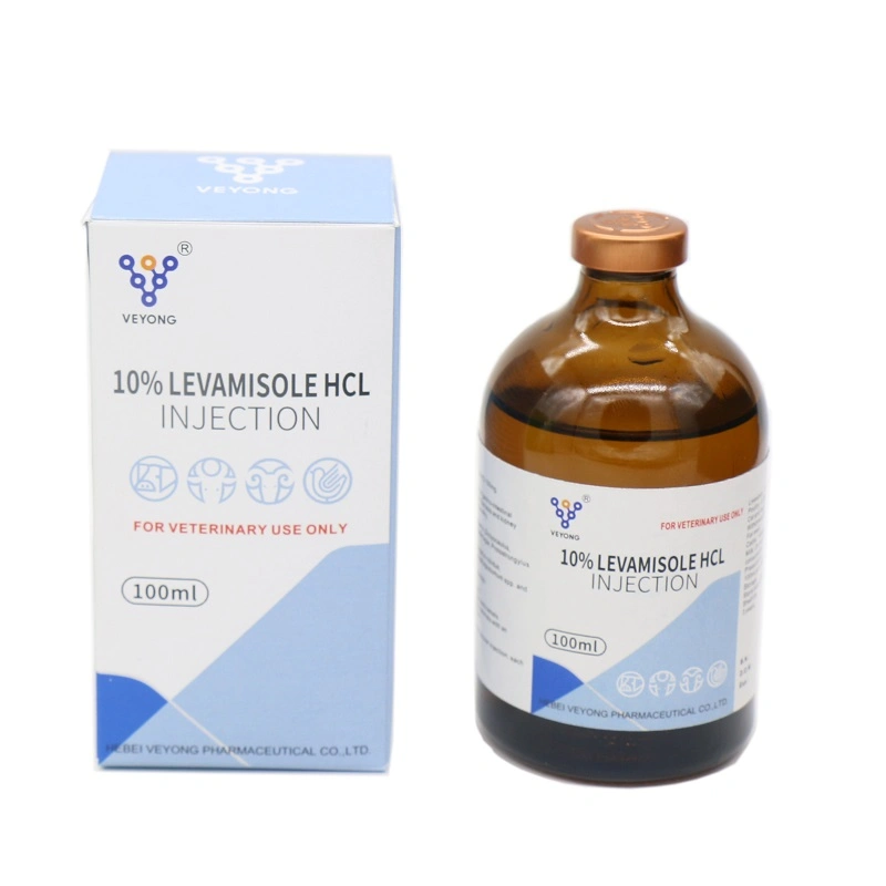 Veterinaria el mejor precio 10% el levamisol HCl inyección para el uso ganadero levamisol ovejas de inyección de medicina