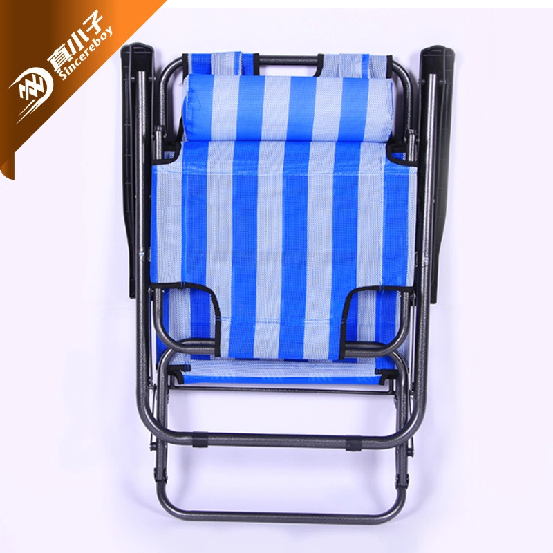 Sillón de pesca ajustable de hierro metálico fácil de llevar Playa plegable de aluminio Silla de camping