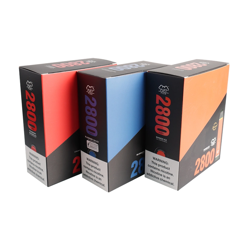 Puff OEM Flex 2800 Puff Eletrônico descartáveis vaporizador de Cigarro Vape OEM fábrica de caneta