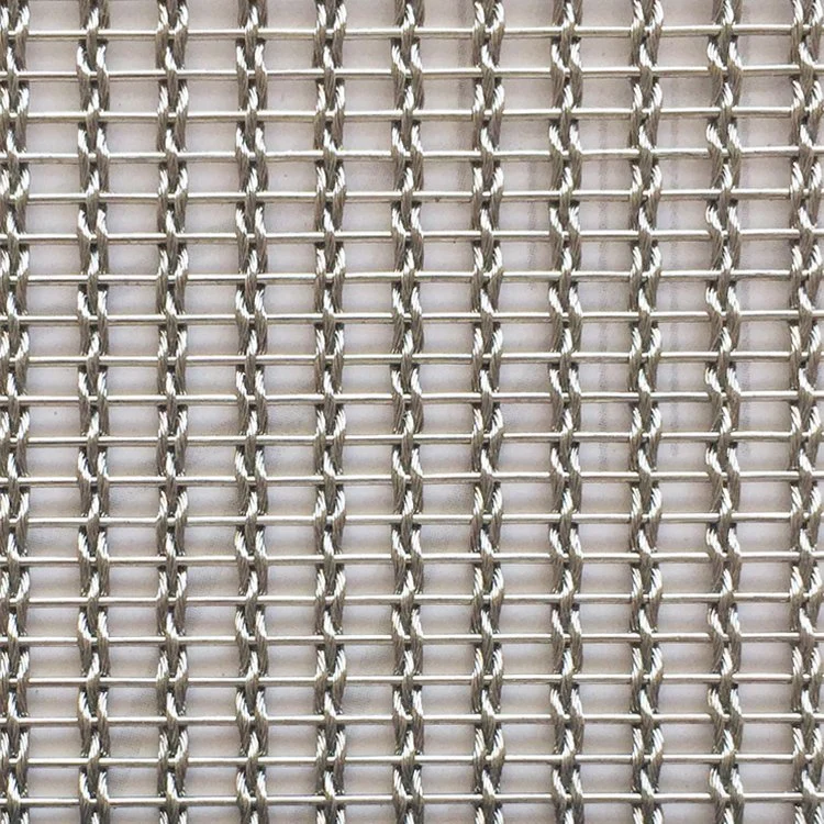 304 316 Stainless Steel Perforated Decorative Metal Wire Mesh Fabric for Glass Lamination