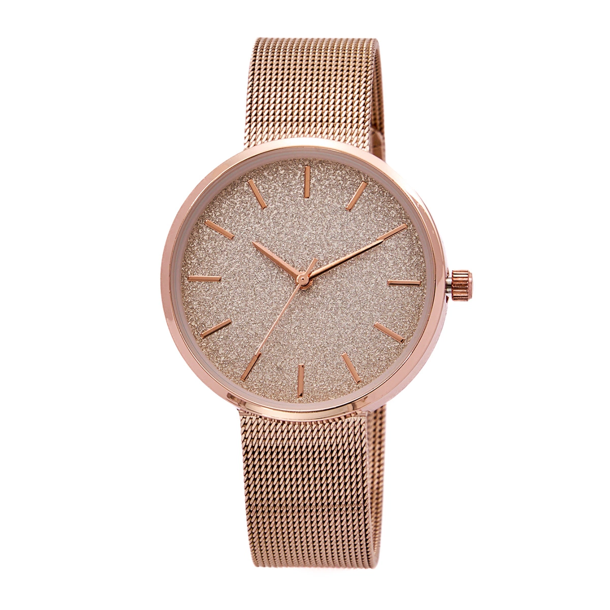 Shinning Glitter Dial Customized Casual Metal Watch Alloy Lady Watch