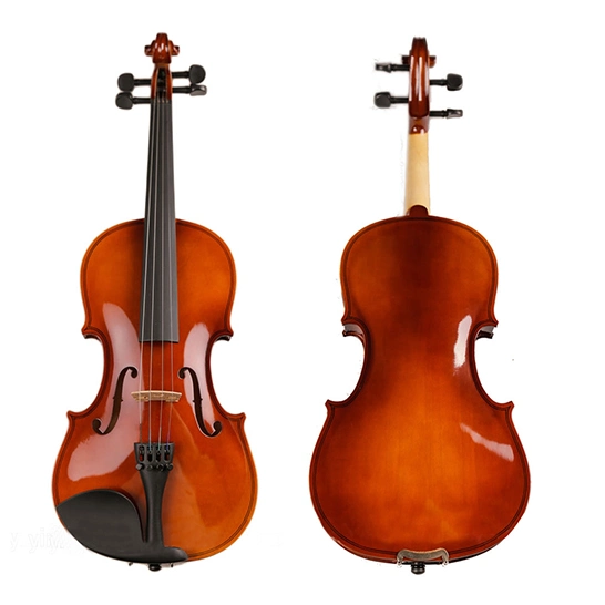 Solid Wood Manual Practice Violin Playing Grade Maple Violin Ebony Accessories