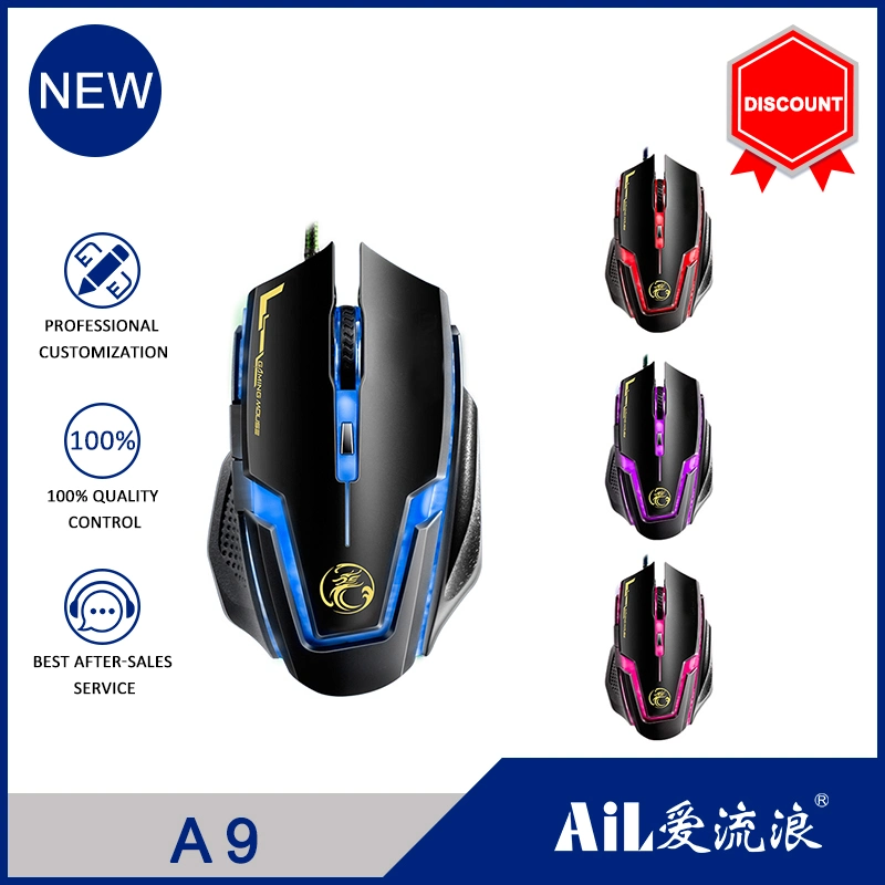 Affordable Gaming Mouse 4D Optical Wired Adjustable High Dpi Gamer Mouse