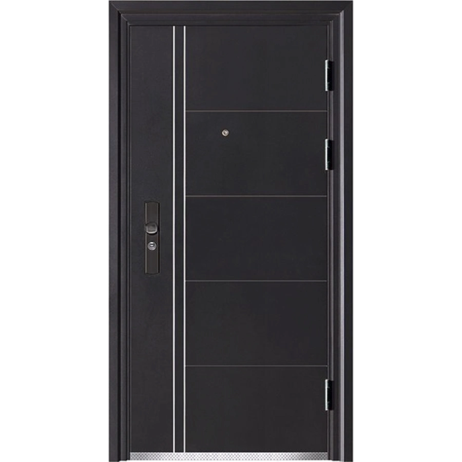 Proteção anti-roubo Madeira Design de cor Flush Modern Metal Door